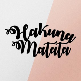 Fém fali dekoráció, Hakuna Matata