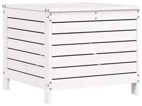 vidaXL fehér tömör fenyőfa kerti lábtartó 62 x 63,5 x 53,5 cm