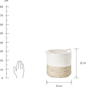 COTTON BRAID kosár, Ø 35 cm