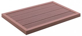 barna WPC padlóelem szolárzuhanyhoz 101 x 63 x 5,5 cm