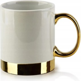 Dalia porcelán bögre arany csíkkal, 330 ml