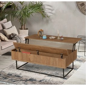 Est Walnut and Black dohányzóasztal