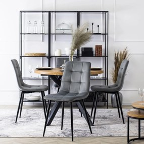 Szürke Bársony Étkezőszék. PERU