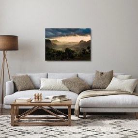 Kép - Kubai csúcsok (üvegen) (70x50 cm)