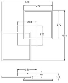 Fabas Luce 3394-65-282 - LED Dimmelhető lámpa BARD 52W/230V 3000K antracit