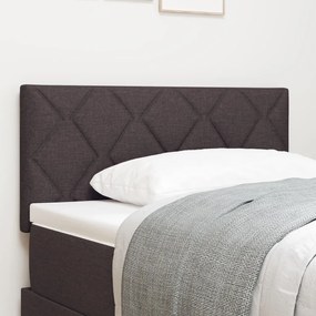 Fejtámla Gyémánt Blokkos Design Sötétbarna 100 cm Szövet