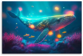 Gario Vászonkép Mágikus bálna Méret: 90 x 60 cm