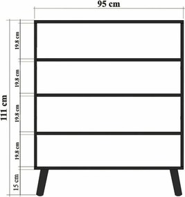 Posy White and Yellow szekrény