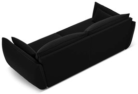Fekete bársony kanapé 208 cm Vanda – Mazzini Sofas