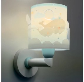 Dalber 61179T - Gyerek fali lámpa WHALE DREAMS 1xE27/15W/230V kék