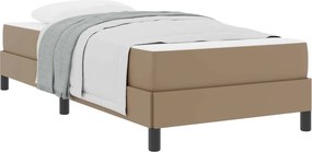 vidaXL Ágykeret matracmal Cappuccino 80 x 200 cm szövet