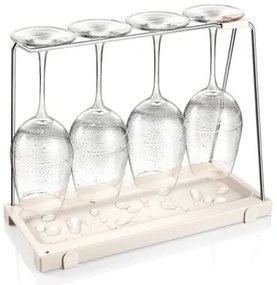Tescoma FlexiSPACE borospohártartó csöpögővel, 33x 14,8 cm