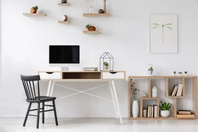 Skandináv irodai íróasztal  LOFT  fiókokkal