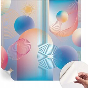 Öntapadós fotótapéta a konyhába Mosható Színes absztrakt 250x250 cm