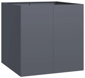 vidaXL antracitszürke acél növénytartó 80x80x80 cm