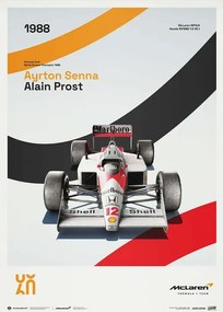 Művészeti nyomat McLaren Racing - MP4/4 - 60th Anniversary - 1988, Automobilist