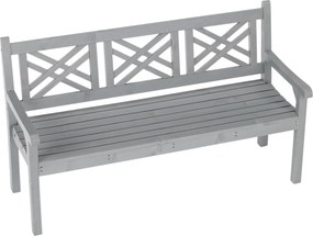 Fából készült kerti pad, szürke, 150 cm, FABLA