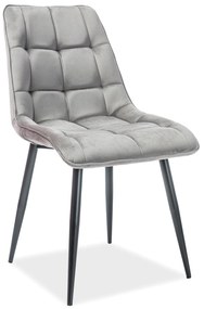 MAZZONI EXPORT POSH Szürke (Bluvel 14 szövet) - MODERN KÁRPITOZOTT SZÉK VELVET NAPPALIBA/ÉTKEZŐBE