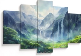 Kép - Vízesések völgye (150x105 cm)