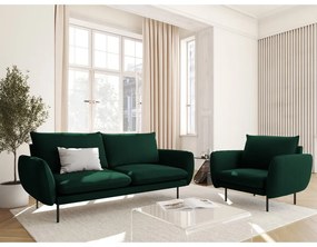 Sötétzöld bársony fotel Vienna – Cosmopolitan Design