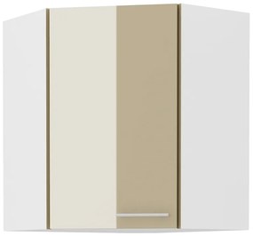 Sarok felső konyhaszekrény Lavera 58 x 58 GN 72 1F (fehér + fényes cappucino). 1032382