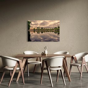 A tó és a fák képe (90x60 cm)