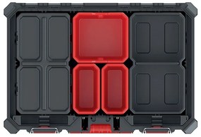 Szervező - AC híd dobozokkal, fekete