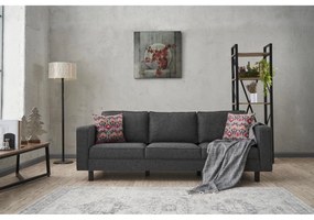 3 személyes kanapé Kale Linen - Antracit