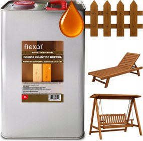 Lenvászon Impregnálószer Faolaj Gyorsan Száradó 5L Flexol