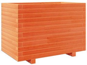 viaszbarna tömör fenyőfa kerti virágtartó 70 x 40 x 49,5 cm