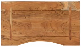 tömör akácfa téglalap alakú asztallap 80 x 50 x 2,5 cm