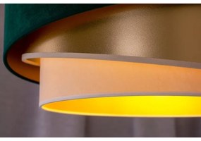 Duolla - Felületre szerelhető csillár KOBO 1xE27/15W/230V átm. 45 cm zöld/arany/krémes