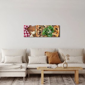 Pizza képe (órával) (90x30 cm)
