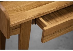 Tölgyfa fésülködőasztal tükörrel 110x45 cm Retro - The Beds