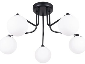 Fekete-fehér mennyezeti lámpa Beam – Sollux