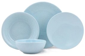 Étkészlet 24 db kék/porcelán