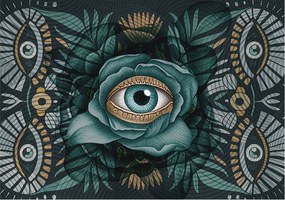 Dekoratív Fotótapéta Hálószobába Virágos szem 312x219 Ragasztó