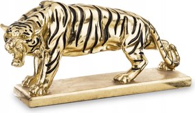 Figura Dekoráció Tigris Arany Fekete Trópusi Stílus Luxus Dekoráció 51cm