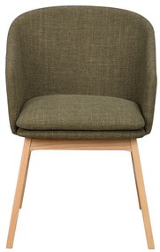Zöld kárpitozott étkezőfotel szett 2 db-os Windham – Rowico
