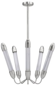 Ezüstszínű acél függőlámpa üveg búrával ø 69 cm Lemon Squeeze – UMAGE