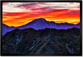 Poszterek keretben 60x40 Hegyi táj nyugattal