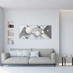 Geometriai absztrakt kép (120x50 cm)