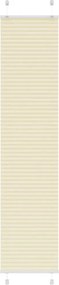 vidaXL pliszírozott redőny krém 50x200 cm szövetszélesség 49,4 cm