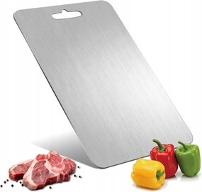Rozsdamentes Acél Vágódeszka Konyhai Szeletelés Kétoldalas