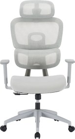 Irodai szék, világosszürke/szürke, teherbírás 150 kg, ERMEN