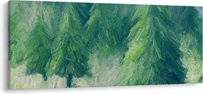 Kép - Festett tűlevelűek (120x50 cm)