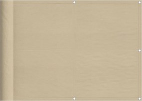 vidaXL bézs 100% oxford poliészter erkélyparaván 75 x 1000 cm