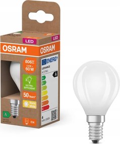 Led izzó P45 E14 3,8W 60W 806lm 2700K Filament 213lm/W A osztály Osram