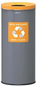 Alda  EKO fém hulladékgyűjtő válogatott hulladékhoz, 45 l térfogat, sárga%