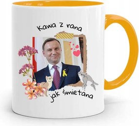 Sárga Bögre Elnök András Duda Kávé Reggel